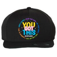 Test Day Rock The Test Teacher Testing Day You Got This  Wool Snapback Cap