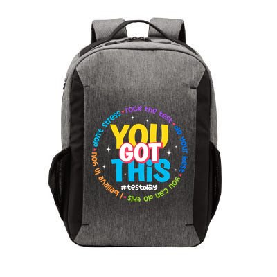 Test Day Rock The Test Teacher Testing Day You Got This  Vector Backpack