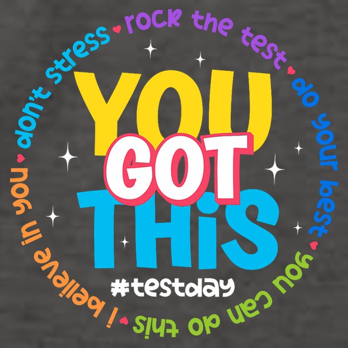 Test Day Rock The Test Teacher Testing Day You Got This  Vector Backpack