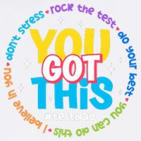Test Day Rock The Test Teacher Testing Day You Got This  Garment-Dyed Sweatshirt