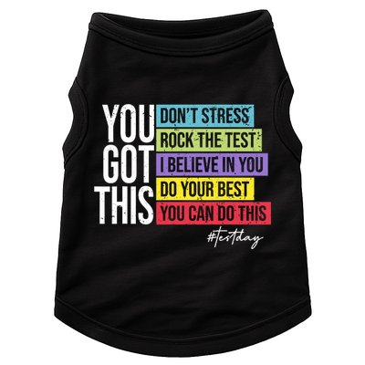 Test Day Rock The Test Teacher Testing Day You Got This  Doggie Tank