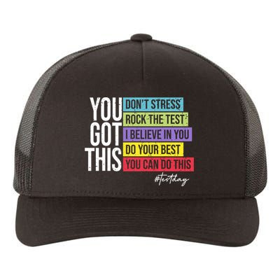 Test Day Rock The Test Teacher Testing Day You Got This  Yupoong Adult 5-Panel Trucker Hat