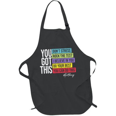 Test Day Rock The Test Teacher Testing Day You Got This  Apron