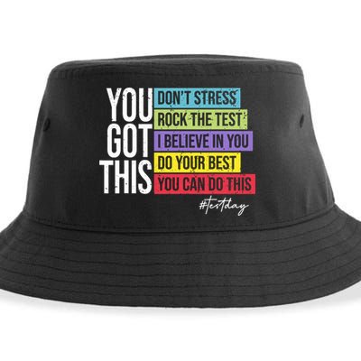 Test Day Rock The Test Teacher Testing Day You Got This  Sustainable Bucket Hat