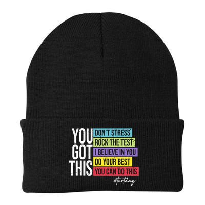 Test Day Rock The Test Teacher Testing Day You Got This  Beanie