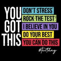 Test Day Rock The Test Teacher Testing Day You Got This  Drawstring Bag