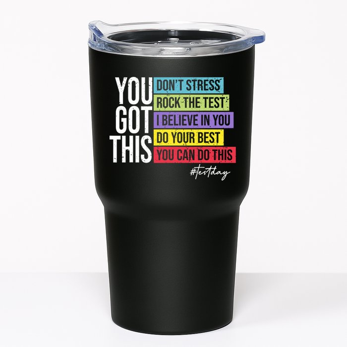 Test Day Rock The Test Teacher Testing Day You Got This  Tumbler
