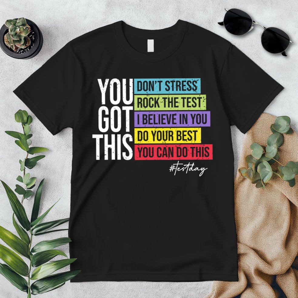 Test Day Rock The Test Teacher Testing Day You Got This  Premium T-Shirt