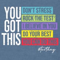 Test Day Rock The Test Teacher Testing Day You Got This  Garment-Dyed Sweatshirt