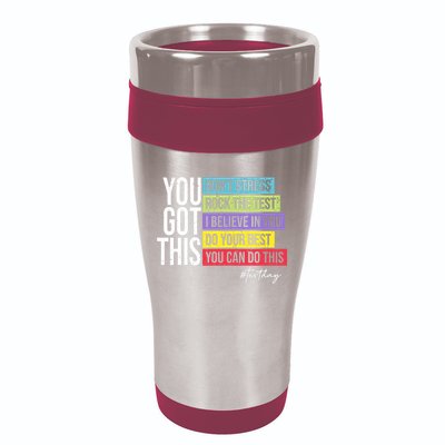 Test Day Rock The Test Teacher Testing Day You Got This  16oz Travel Tumbler