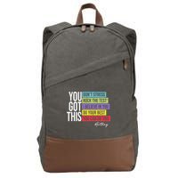 Test Day Rock The Test Teacher Testing Day You Got This  Cotton Canvas Backpack