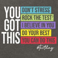 Test Day Rock The Test Teacher Testing Day You Got This  Cotton Canvas Backpack