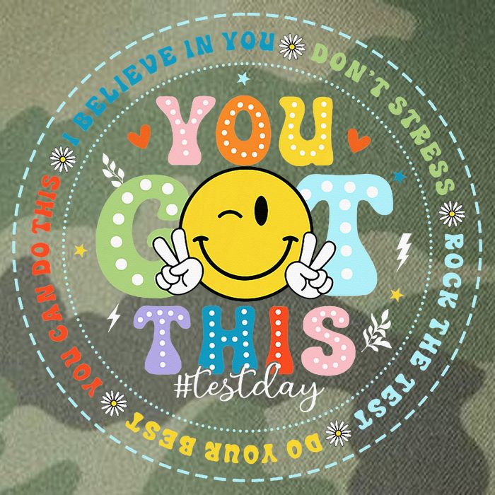 Test Day Rock The Test Teacher Testing Day You Got This Legacy Tie Dye Trucker Hat