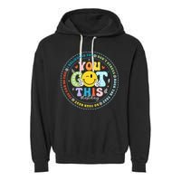 Test Day Rock The Test Teacher Testing Day You Got This Garment-Dyed Fleece Hoodie