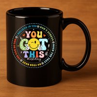 Test Day Rock The Test Teacher Testing Day You Got This 11oz C Handle Ceramic Mug