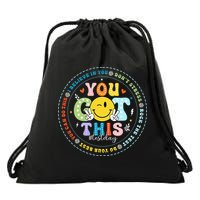 Test Day Rock The Test Teacher Testing Day You Got This Drawstring Bag