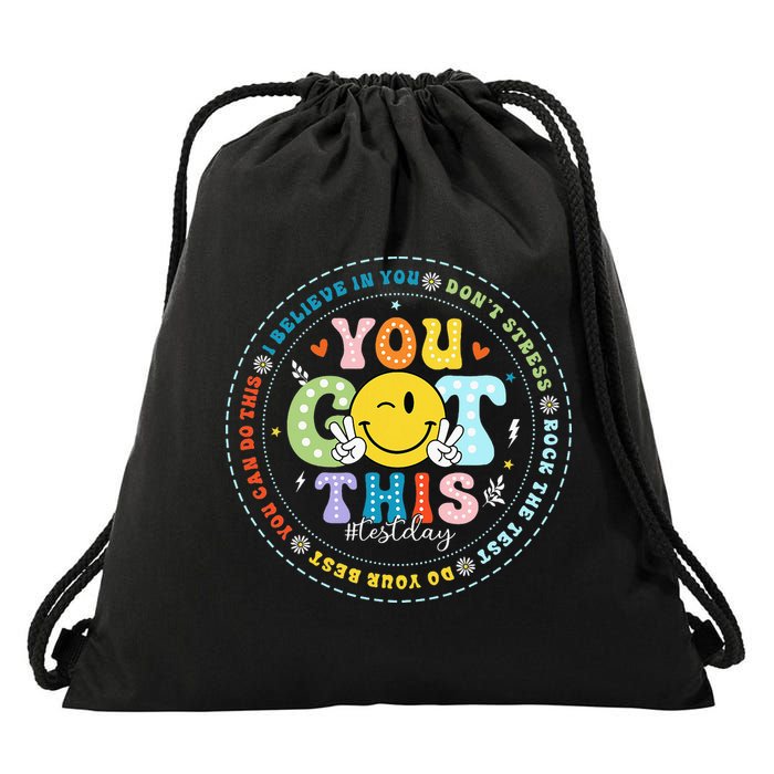 Test Day Rock The Test Teacher Testing Day You Got This Drawstring Bag