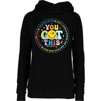 Test Day Rock The Test Teacher Testing Day You Got This Womens Funnel Neck Pullover Hood