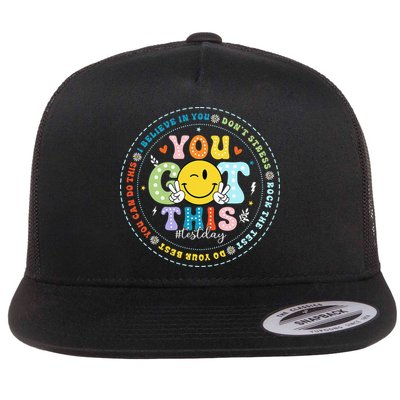 Test Day Rock The Test Teacher Testing Day You Got This Flatbill Hat