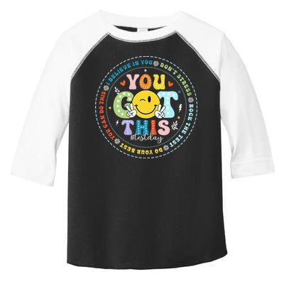 Test Day Rock The Test Teacher Testing Day You Got This Toddler Fine Jersey T-Shirt