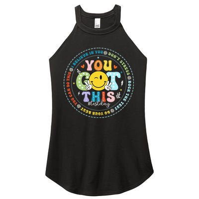 Test Day Rock The Test Teacher Testing Day You Got This Women's Perfect Tri Rocker Tank