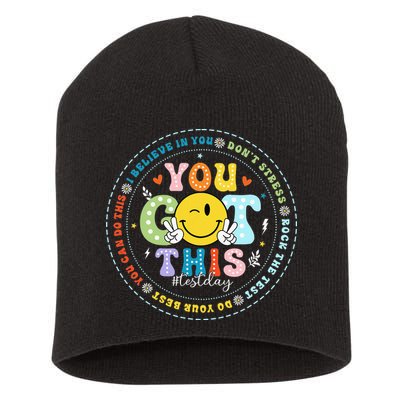 Test Day Rock The Test Teacher Testing Day You Got This Short Acrylic Beanie