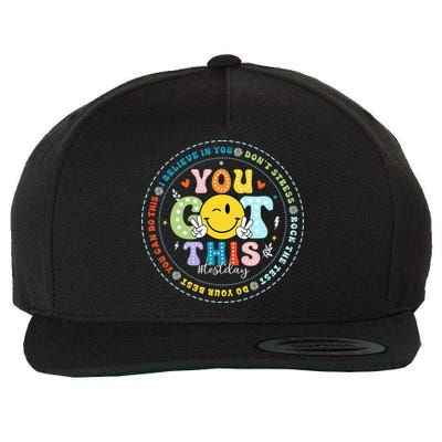 Test Day Rock The Test Teacher Testing Day You Got This Wool Snapback Cap