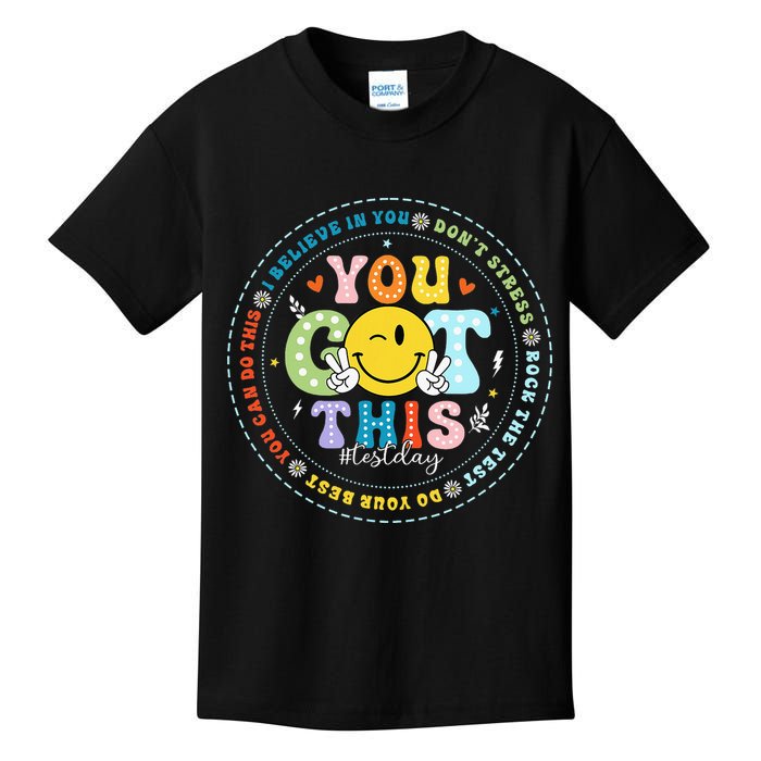 Test Day Rock The Test Teacher Testing Day You Got This Kids T-Shirt