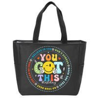 Test Day Rock The Test Teacher Testing Day You Got This Zip Tote Bag