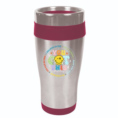Test Day Rock The Test Teacher Testing Day You Got This 16oz Travel Tumbler