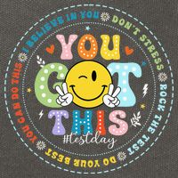 Test Day Rock The Test Teacher Testing Day You Got This Cotton Canvas Backpack