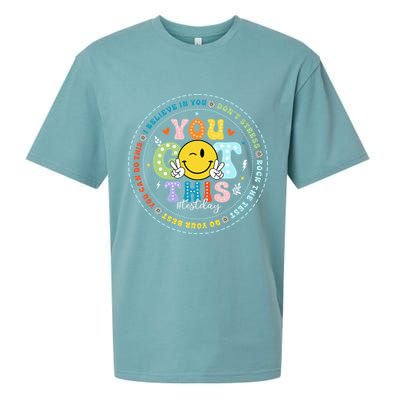 Test Day Rock The Test Teacher Testing Day You Got This Sueded Cloud Jersey T-Shirt