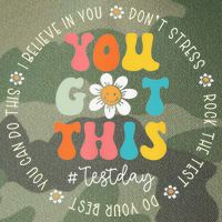 Test Day Rock The Test Teacher Testing Day You Got This Legacy Tie Dye Trucker Hat