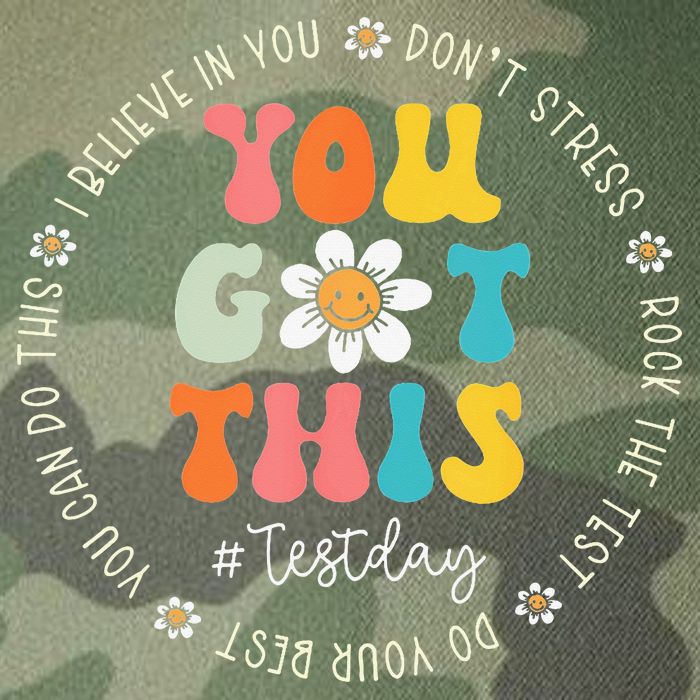 Test Day Rock The Test Teacher Testing Day You Got This Legacy Tie Dye Trucker Hat