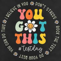 Test Day Rock The Test Teacher Testing Day You Got This Cool Comfort Performance Bucket Hat