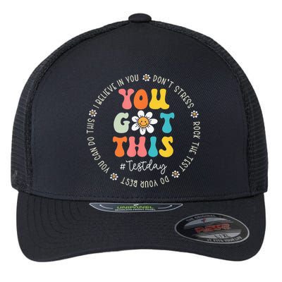 Test Day Rock The Test Teacher Testing Day You Got This Flexfit Unipanel Trucker Cap