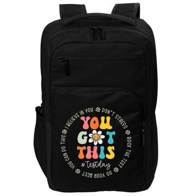 Test Day Rock The Test Teacher Testing Day You Got This Impact Tech Backpack