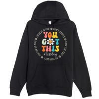 Test Day Rock The Test Teacher Testing Day You Got This Premium Pullover Hoodie