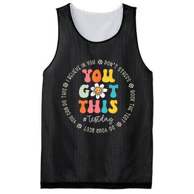 Test Day Rock The Test Teacher Testing Day You Got This Mesh Reversible Basketball Jersey Tank