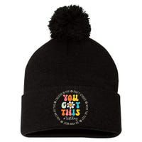 Test Day Rock The Test Teacher Testing Day You Got This Pom Pom 12in Knit Beanie
