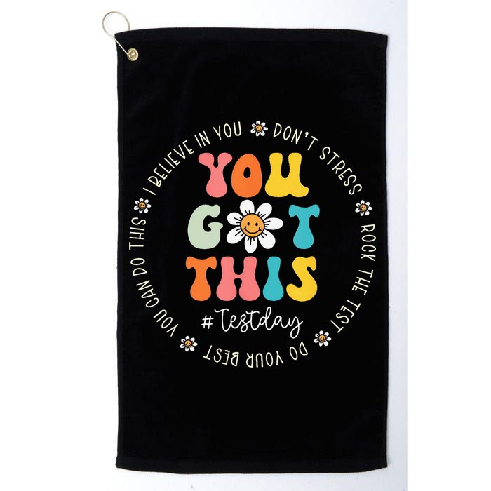 Test Day Rock The Test Teacher Testing Day You Got This Golf Towel