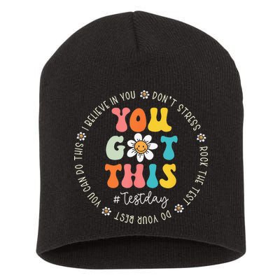 Test Day Rock The Test Teacher Testing Day You Got This Short Acrylic Beanie