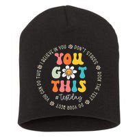 Test Day Rock The Test Teacher Testing Day You Got This Short Acrylic Beanie