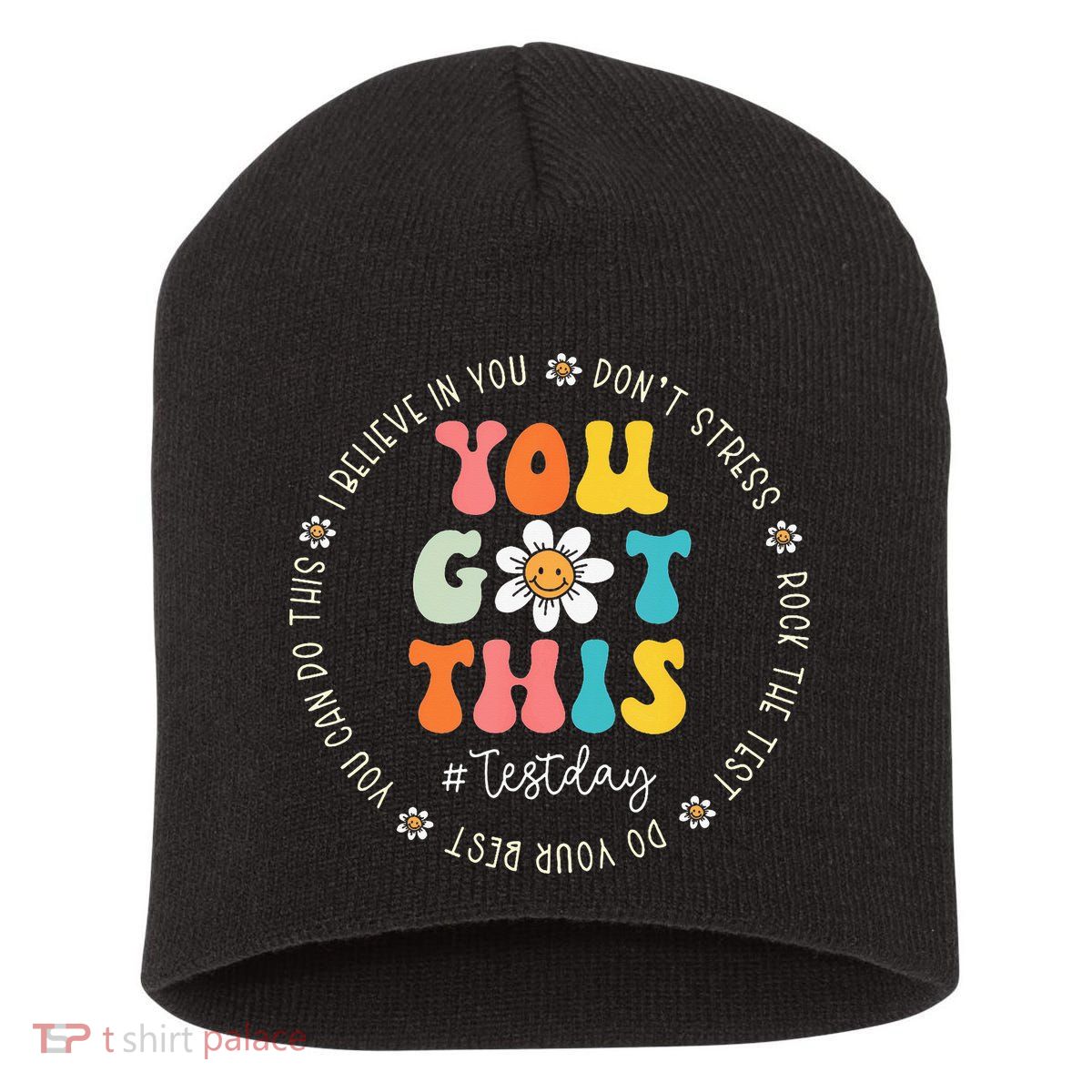 Test Day Rock The Test Teacher Testing Day You Got This Short Acrylic Beanie