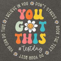 Test Day Rock The Test Teacher Testing Day You Got This Cotton Canvas Backpack