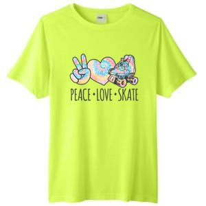 Tie Dye Roller Skating For Teen Girls Peace Love Skate Gift Tall Fusion ChromaSoft Performance T-Shirt