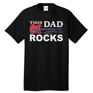 This Dad Rocks Guitar Old Rockers Tall T-Shirt