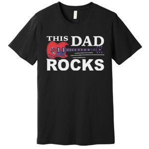 This Dad Rocks Guitar Old Rockers Premium T-Shirt