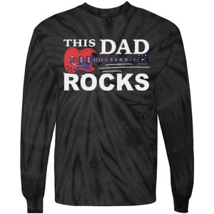 This Dad Rocks Guitar Old Rockers Tie-Dye Long Sleeve Shirt