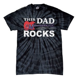 This Dad Rocks Guitar Old Rockers Tie-Dye T-Shirt